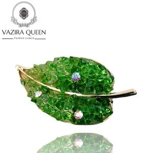 VQ Leaf Brooch